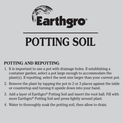 Earthgro Potting Soil, 28.3 L   001663741